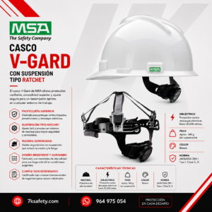 Casco Jockey V-Gard MSA