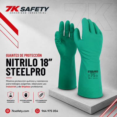 Guante de Neopreno Cavalier Ninja Multi-Tech para protección química
