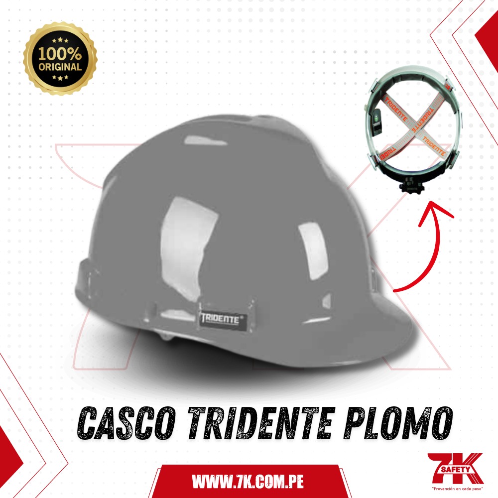 Casco Tridente Plomo 1 CASCO TRIDENTE PLOMO