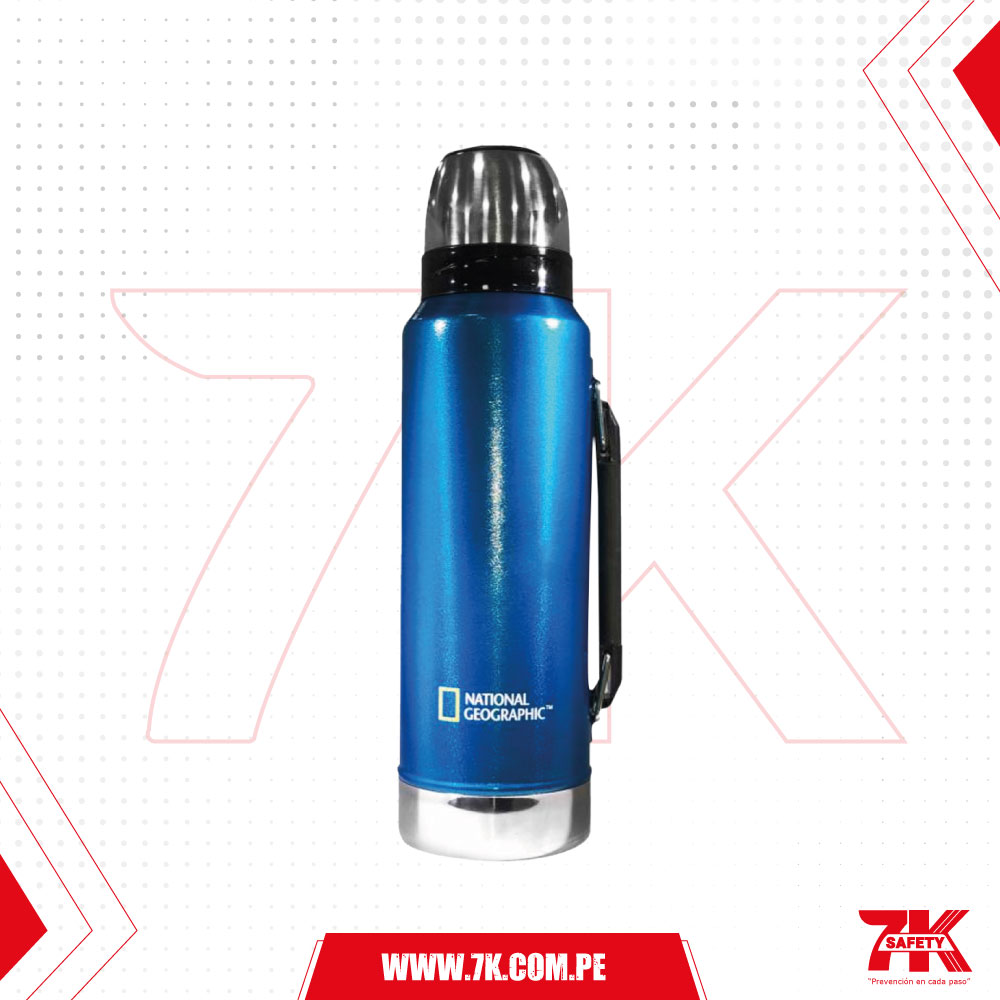 Termo Metálico 1200ml Azul – National Geographic 1 Termo Metálico 1200ml Azul – National Geographic