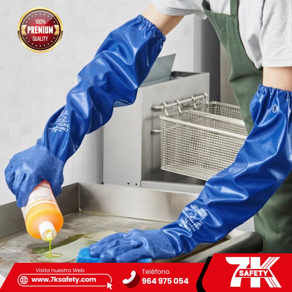 Guante Showa NSK 26 3 Guante Showa NSK 26 | Guante de Nitrilo 26″ Resistente a Químicos