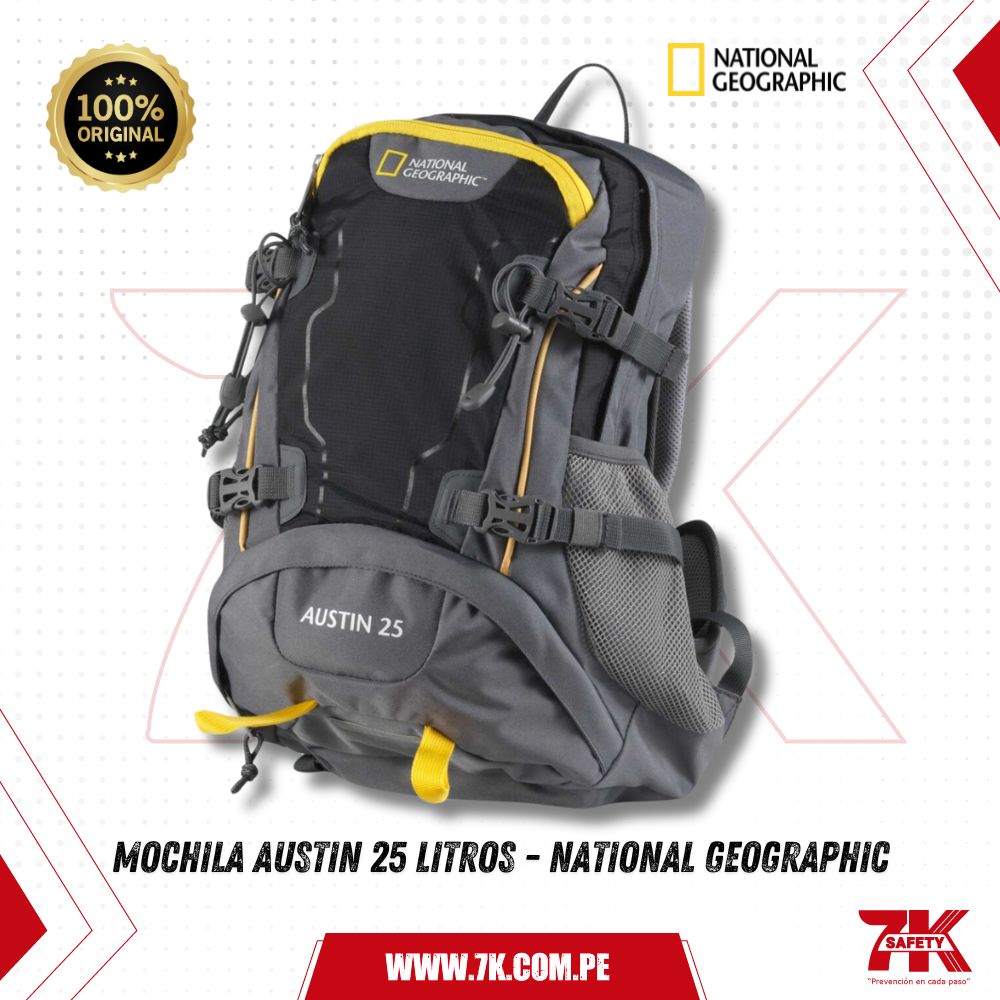 Mochila Austin 25 Litros National Geographic 1 MOCHILA AUSTIN 25 LITROS - NATIONAL GEOGRAPHIC