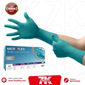 Guante Microflex 93-260 Ansell | Guante Químico Delicado de Triple Capa