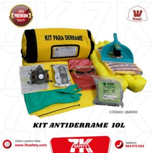kit derrames quimicos 10l