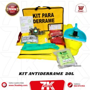 kit antiderrame quimico 20l