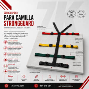 Correa Spider para Camilla StrongGuard para rescate y emergencias