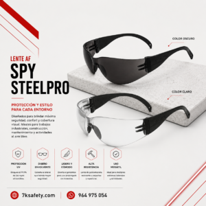 Lente de Seguridad Spy Claro AF para protección visual industrial