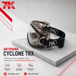 Antiparra de seguridad TRX Cyclone para protección visual industrial