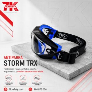 Antiparra Storm TRX con protección UV y tecnología antiempañante
