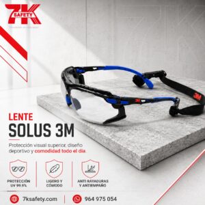 Lente de seguridad 3M Solus para protección visual industrial
