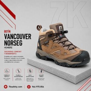 Zapato de Seguridad Norseg New Vancouver Hombre para trabajo industrial
