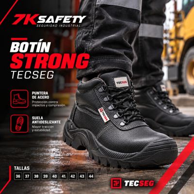 Botín Tecseg Econoline Strong TCSG 554 Negro
